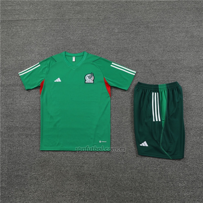 Chandal del Mexico Manga Corta 2023-2024 Verde - Pantalon Corto
